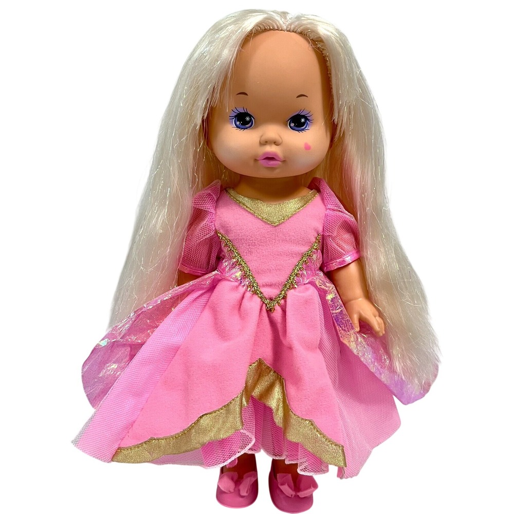 Vintage Little Lil Miss Magic Jewels Doll Mattel 1988 1977 Original Pink Dress